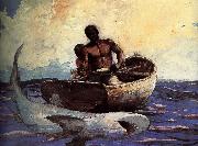 Winslow Homer Shark oil painting reproduction